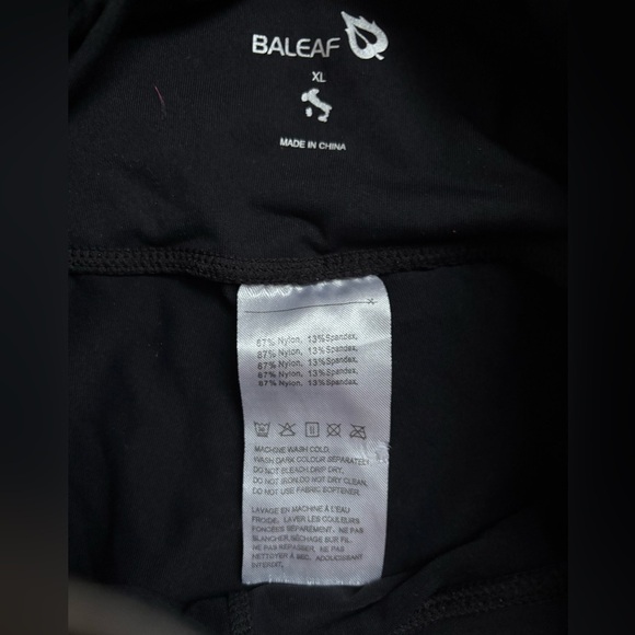 Baleaf Black High Waisted Yoga Leggings XL - Picture 4 of 7